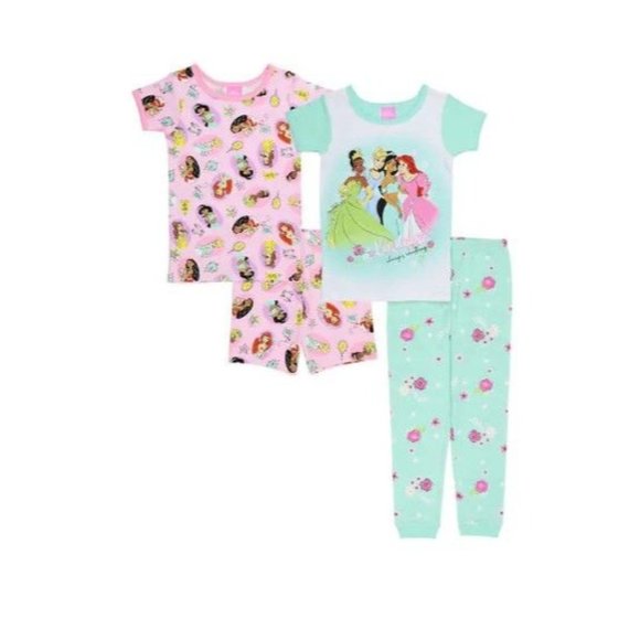 Disney Pajamas Disney Princess Pjs Childrens Pajamas Ariel Jasmine